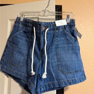 Maurices Blue Jean Shorts with Drawstring